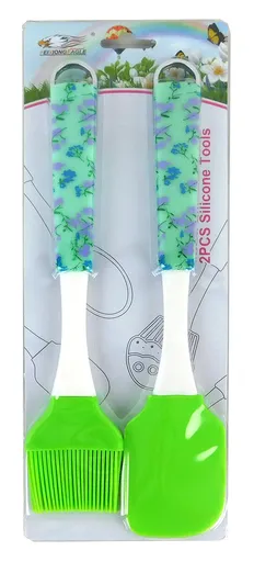 MAKRO - Maslovačka so stierkou umelá hmota / silikón, rôzne farby, blister