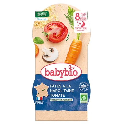 BABYBIO večerné menu Neapolskej cestoviny 2x200 g