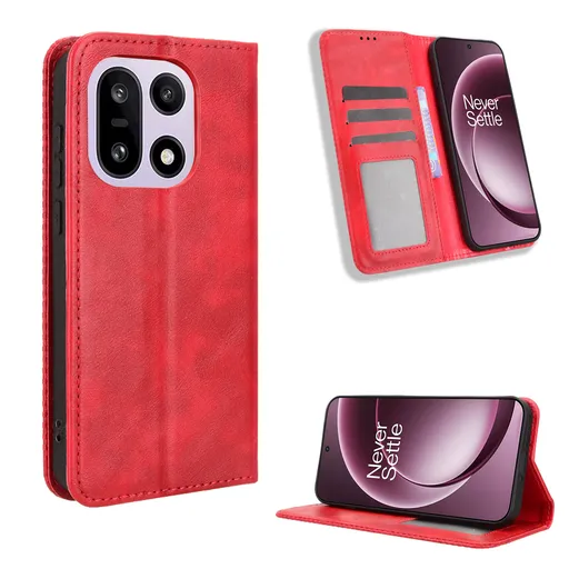 BUSINESS Peňaženkový kryt pre OnePlus 15 červený