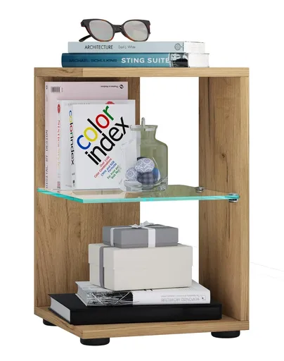 VCM Odkládací stolek Elani, dub medový