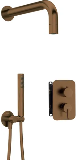 DEANTE DEANTE - Silia Concealed BOX, batéria Podomietkový sprchový set, s batériou BOX - s malou sprchovou hlavicou BXYZCQSM