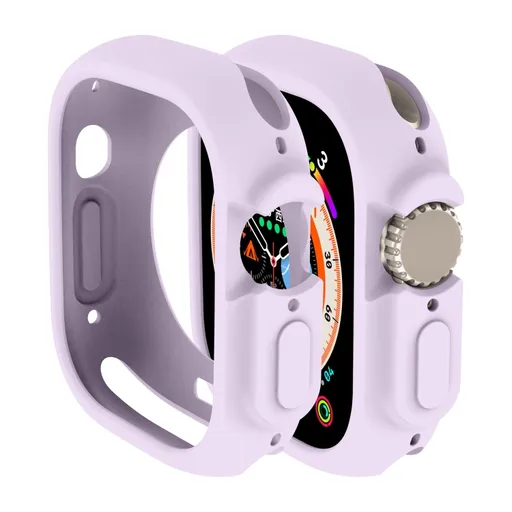 TPU HALF COVER Obal pre Apple Watch Ultra 1 / 2 / 3 49mm fialový