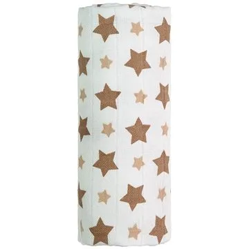 T-tomi Bambusová osuška 1 kus – béžové hviezdičky (8594166541276)