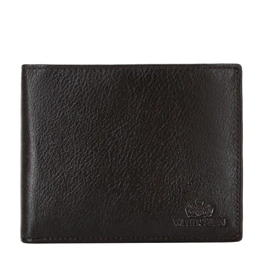 Kožená pánska peňaženka s panelom na karty, hnedá 14-1-262-LG4