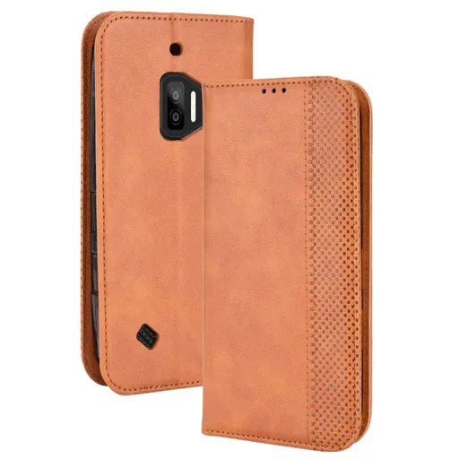 BUSINESS Peňaženkový kryt pre Oukitel WP12 / WP12 Pro hnedý