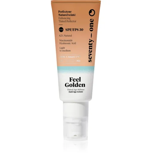 SeventyOne Feel Golden SPF30 tónovací opaľovací fluid na tvár SPF 30 40 ml