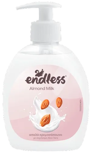 ENDLESS - Krémové mydlo almond milk, 0,3 L