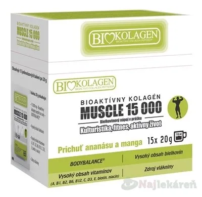 ASP Bioaktívny kolagén muscle 15 000 15 x 20 g