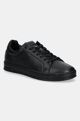 Kožené tenisky Calvin Klein LOW TOP LACE UP WOVEN