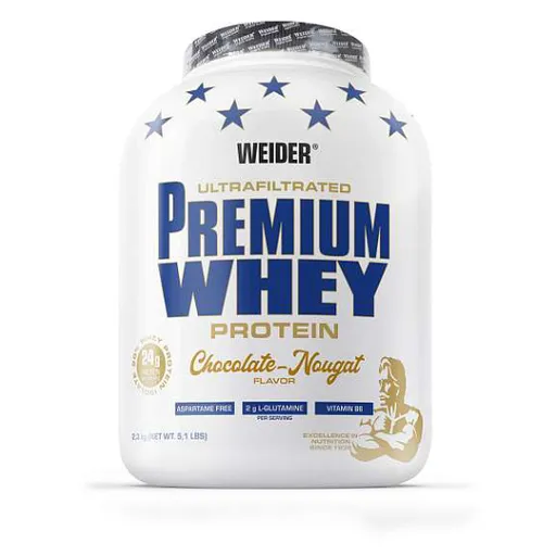 WEIDER Premium whey srvátkový proteín čokoláda a nugát 2300 g