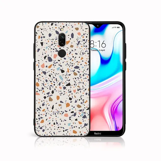 MY ART Ochranný obal Xiaomi Redmi 8 -BEIGE TERRAZZO (162)