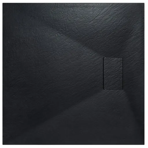 BESCO - Štvorcová sprchová vanička VEXO - čierna - Farba - Čierna , Nožičky k vani - Bez nožičiek, Rozmer A - 80, Rozmer B - 80 VANKVEX80CTVERB