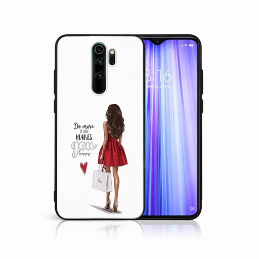 MY ART Silikónový obal Xiaomi Redmi Note 8 Pro RED DRESS (137)
