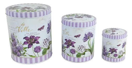 MAKRO - Dóza dekoračná kvet 3ks