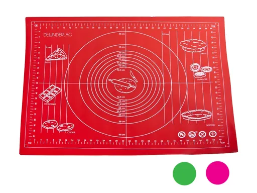 MAKRO - Silikónová podložka na vaľkanie 68x52cm, rôzne farby