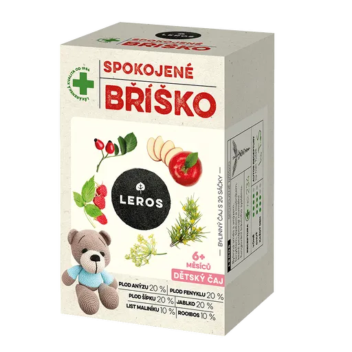 LEROS Detský čaj spokojné bruško 20 vrecúšok