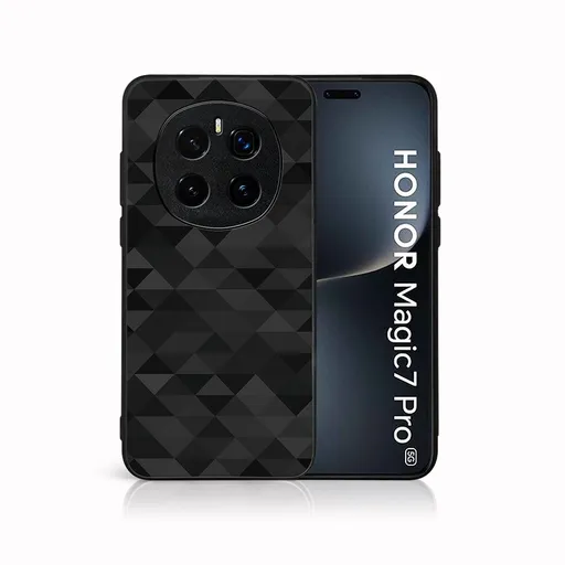 MY ART Ochranný kryt pre Honor Magic7 Pro 5G BLACK TRIANGLES (232)