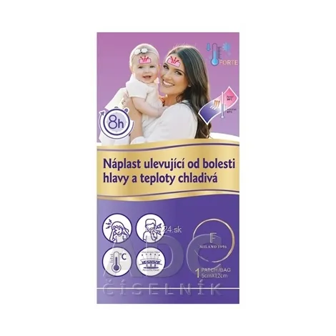 FORTE Náplasť uľavujúca od bolesti hlavy a teploty