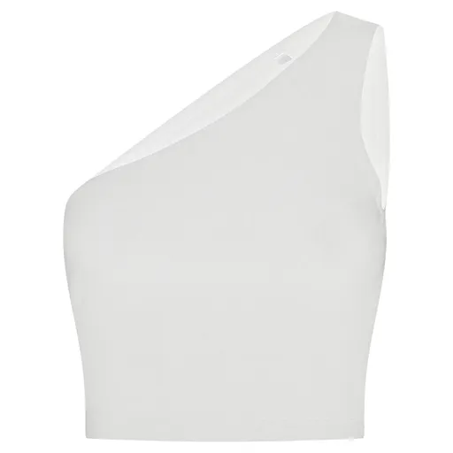 SF (Skinnifit) Dámsky crop top na jedno rameno - Biela | L