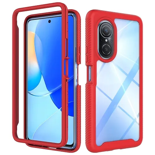 DUAL Obojstranný kryt pre Huawei Nova 9 SE červený
