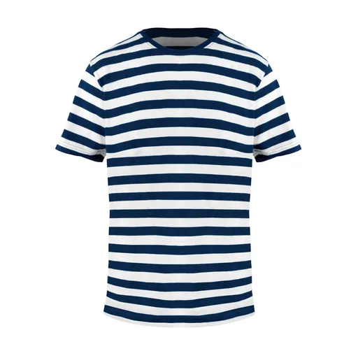 Mantis Pánske pásikavé tričko - Tmavomodrá / biela | S