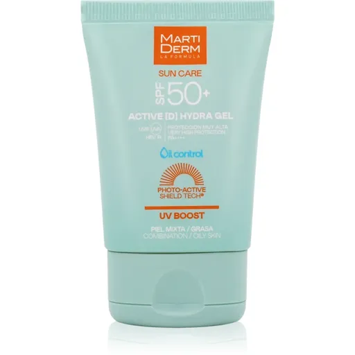 MartiDerm Sun Care Active D Hydra Gel opaľovací gélový krém na tvár 50 ml