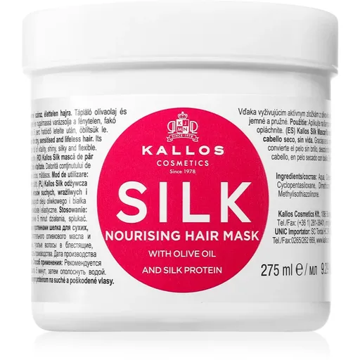 Kallos KJMN Professional Silk maska pre suché a citlivé vlasy 275 ml