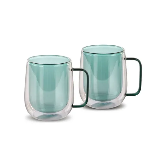 Lamart LT9124 2dielna súprava pohárov Tea Vaso, 250 ml, zelená