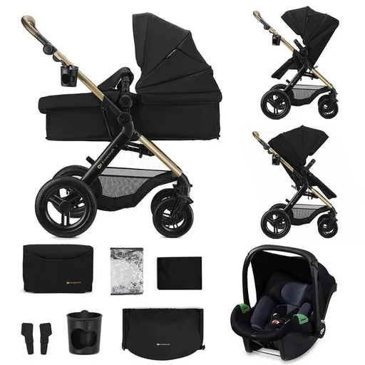KINDERKRAFT Kočík kombinovaný 3v1 Moov 2 XL Air Black