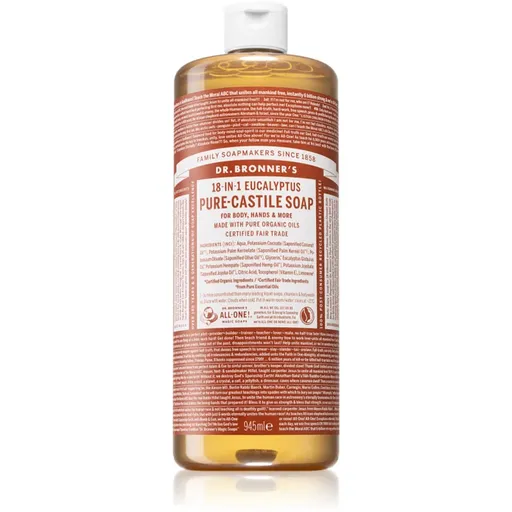 Dr. Bronner’s Eucalyptus tekuté univerzálne mydlo 945 ml