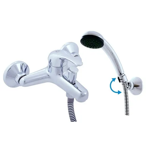 Vaňová batéria RAV Slezák SÁZAVA so sprchovacím setom 150 mm chróm SA354.5/2