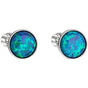 EVOLUTION GROUP 11001.3 kôstky so syntetickým opálom, Swarovski (925/1000, 1 g, zelený) (8590962110029)