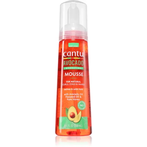 CANTU Avocado Styling Mousse stylingový gél pre vlnité a kučeravé vlasy 248 ml
