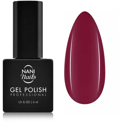 NaniNails NANI Professional gélový lak na nechty odtieň Wine Drop 6 ml