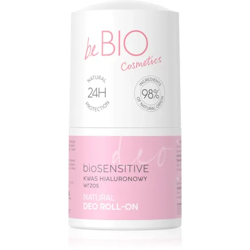 beBIO Hyaluro bioSensitive dezodorant roll-on pre citlivú pokožku 50 ml
