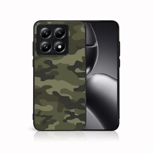 MY ART Ochranný kryt pre Xiaomi 14T Pro GREEN CAMO (235)