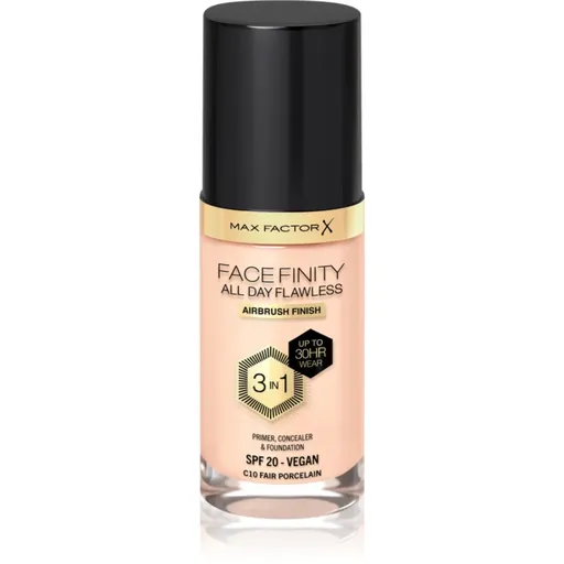 Max Factor Facefinity All Day Flawless dlhotrvajúci make-up SPF 20 odtieň 10 Fair Porcelain 30 ml