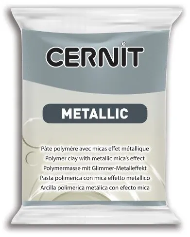 CERNIT METALLIC - Modelovacia hmota s metalickým efektom 870056167 - oceľ 56 g