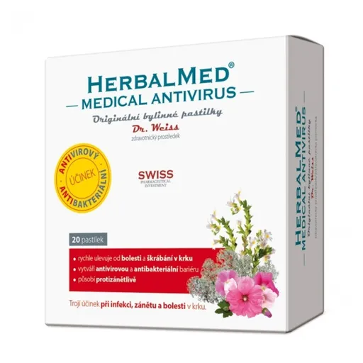 DR. WEISS Herbalmed medical antivirus 20 pastiliek