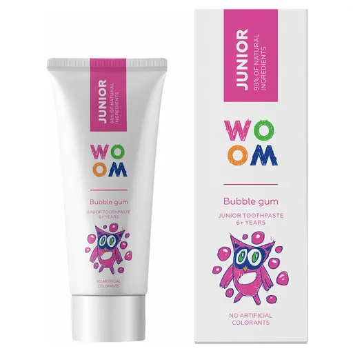 WOOM Junior Detská zubná pasta od 6 rokov Žuvačka 50 ml