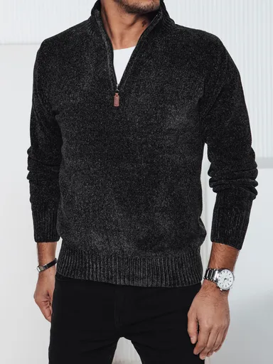 Pánsky tmavosivý sveter Dstreet WX2237