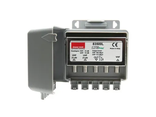 Anténny predzosilňovač Emme Esse 83500L, na stožiar, LTE,1xDAB(VHF III) G10dB, 2xUHF G10dB