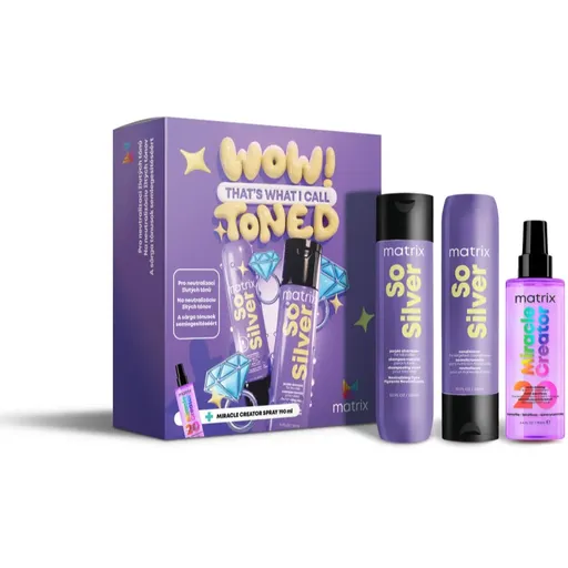 Matrix So Silver darčeková sada neutralizujúci žlté tóny
