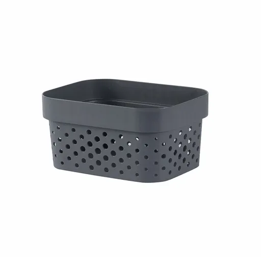 CURVER Úložný box INFINITY DOTS 1.4L | tmavosivá