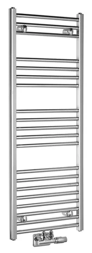 AQUALINE - ALYA vykurovacie teleso rovné 400x1188, stredové pripojenie, chróm LLS308