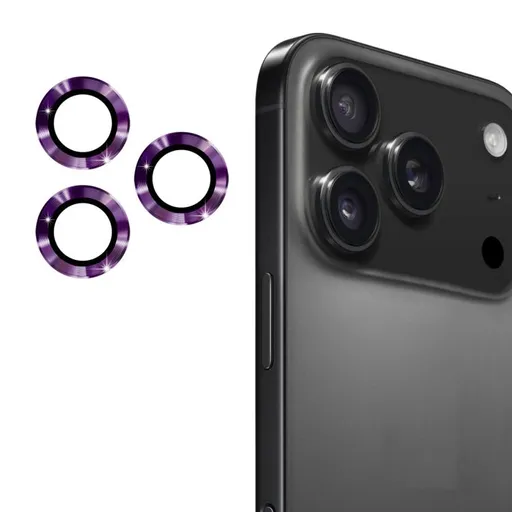 ENKAY ALU Sklo pre fotoaparát Apple iPhone 17 Pro / iPhone 17 Pro Max PURPLE