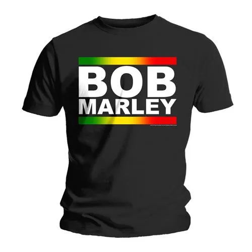 Bob Marley tričko Rasta Band Block Čierna S