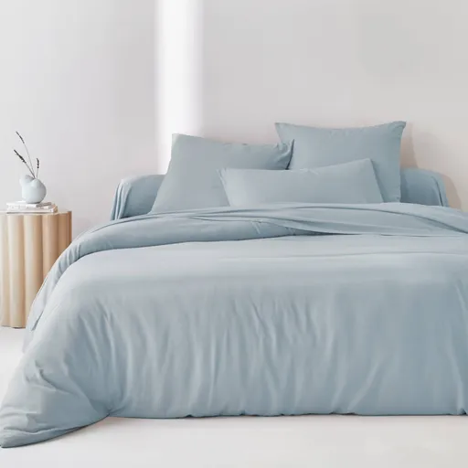 Jednofarebná postelná bielizeň z bambusu a bavlny