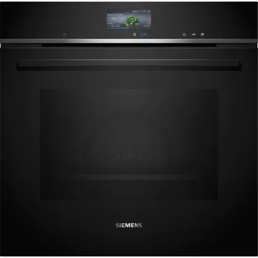 Vstavaná rúra Siemens s prídavnou parou 60 x 60 cm čierna HR736G1B1