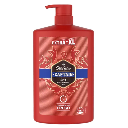 OLD SPICE Sprchový gél a šampón Captain 1000 ml